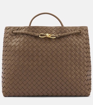 Andiamo Intrecciato Large leather tote bag
