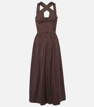 Stelvio cotton-blend midi dress