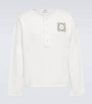Daisy Never Tell cotton Henley shirt