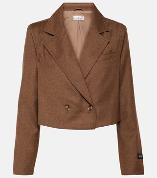 x EmRata Berlin cropped wool blazer