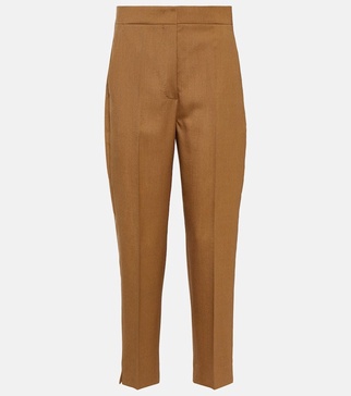 Mira wool, mohair, and silk pants