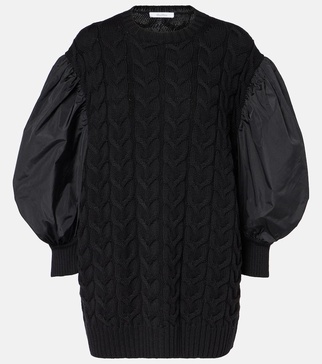 Ancella knitted wool minidress
