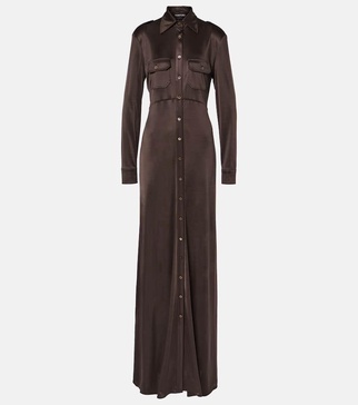 Jersey maxi dress