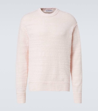 Wool and cotton-blend sweater