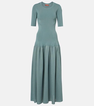 Maisie ribbed-knit maxi dress