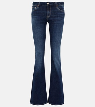 Low-rise bootcut jeans