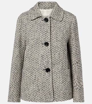 Wool and cotton-blend jacket
