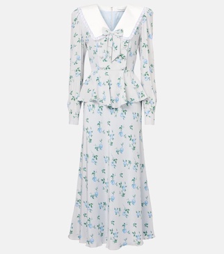 Silk satin maxi dress