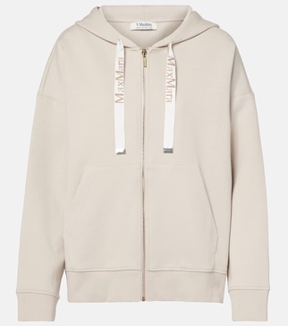 Jour cotton-blend jersey hoodie