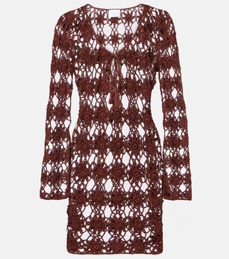 Crochet cotton minidress