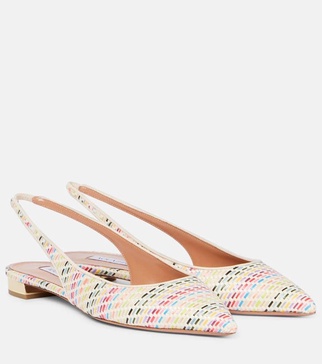 Purist Sling woven slingback flats