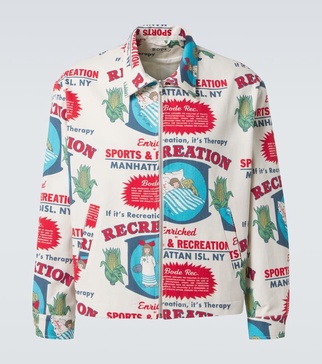 Enrichment printed cotton jacket