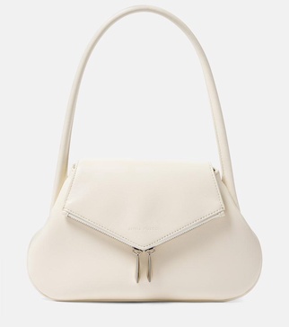 Gemini Flat leather shoulder bag