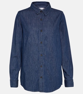 x EmRata Elena denim shirt