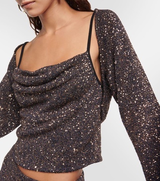 Alimia metallic knit sweater