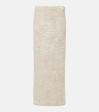 Embroidered maxi skirt