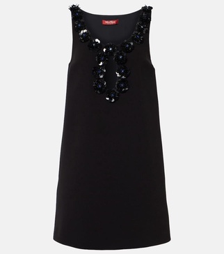 Delis sequined cutout crêpe minidress