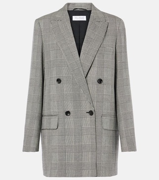 Paniere houndstooth virgin wool blazer