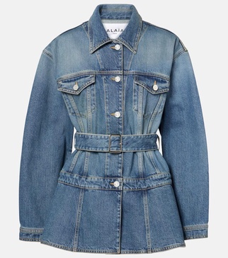 Peplum denim jacket