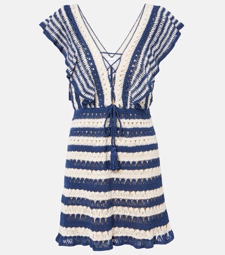 Farrah crochet cotton minidress