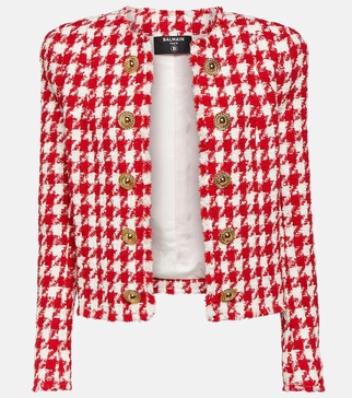 Houndstooth tweed jacket
