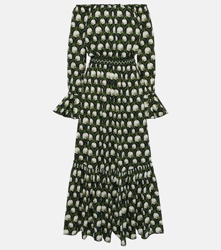 Almendra Perla cotton poplin maxi dress