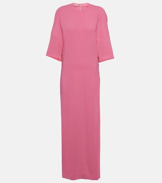 Gathered maxi dress
