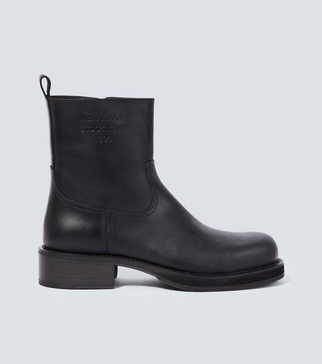 Leather ankle boots