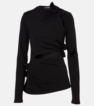 Cutout jersey top