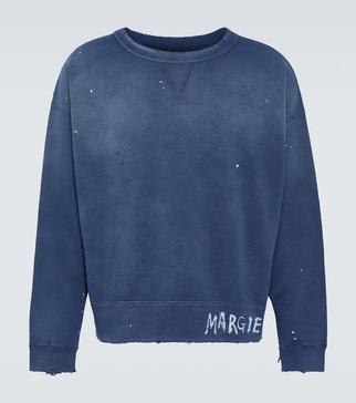 Printed cotton jersey sweatshirt