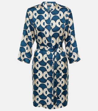 Timek printed silk jacket