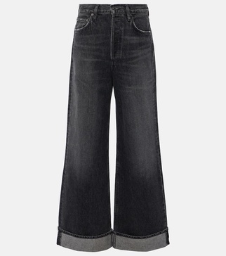 Dame high-rise wide-leg jeans