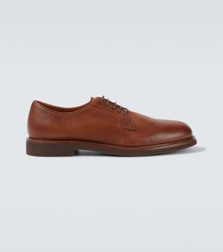 Leather derby shoes