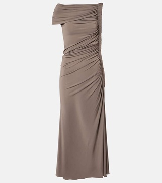 Asymmetric midi dress