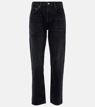 Parker Long mid-rise straight jeans