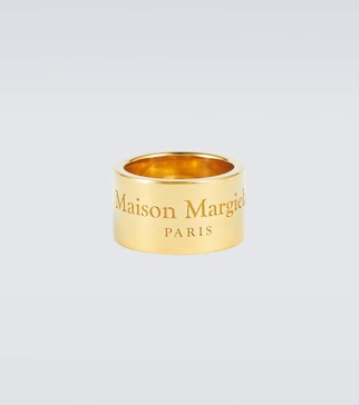 Logo sterling silver ring