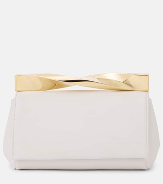 Twist Mini leather clutch