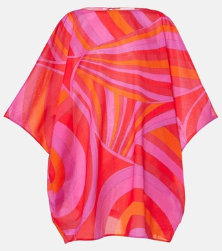 Iride cotton muslin kaftan