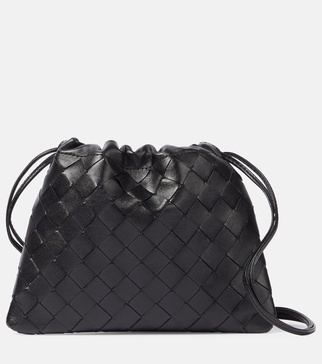 Small Intrecciato leather pouch