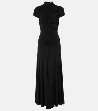 Gathered maxi dress