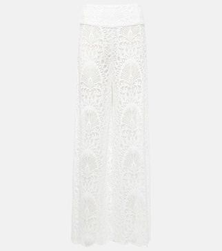 Charlize lace wide-leg pants