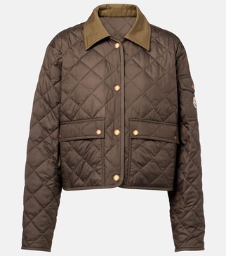 Chitre quilted canvas-trimmed jacket