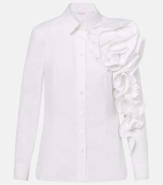 Rosette cotton shirt
