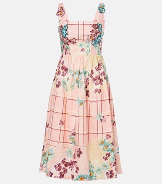 Miramar Prado linen midi dress