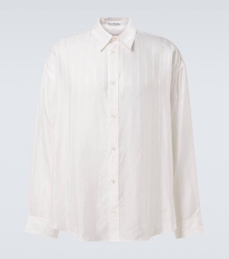 Striped jacquard shirt