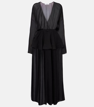 Peplum midi dress