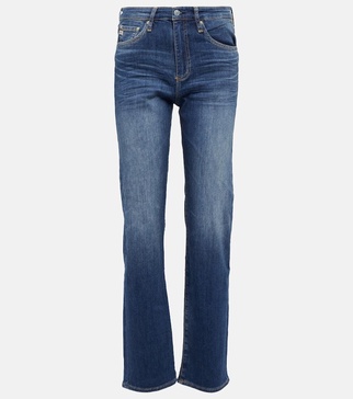 Alexxis high-rise straight-leg jeans