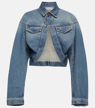 Cropped denim jacket