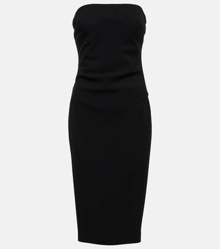 Bernard wool-blend crêpe midi dress