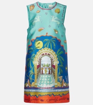 Surrealist Summer printed minidress